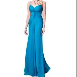 Zac Posen NWT Maxi Turquoise Gown Size 4